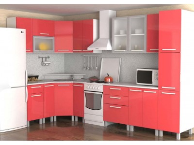 Кухня Коралл лакированный