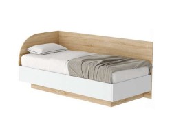 Кровать-софа КРС-900 Соната Дуб Сонома - Белый глянец