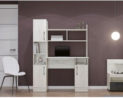 Письменно-компьютерный стол ПКС-6 Дуб Крафт белый