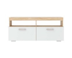 Тумба малая ТМС-1200 Соната Дуб Сонома - Белый глянец