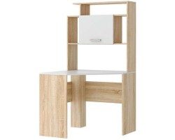 Письменно-компьютерный угловой стол ПКС-8 Сонома - Белый