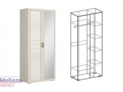 Коллекция Виктория (прихожая) Шкаф 2х створчатый комбинированный левый НОВЫЙ (440) Коллекция Виктория (прихожая) Шкаф 2х створчатый комбинированный левый НОВЫЙ (440)