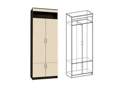 Прихожая Ната-Лина - Шкаф 2х створчатый Прихожая Ната-Лина - Шкаф 2х створчатый