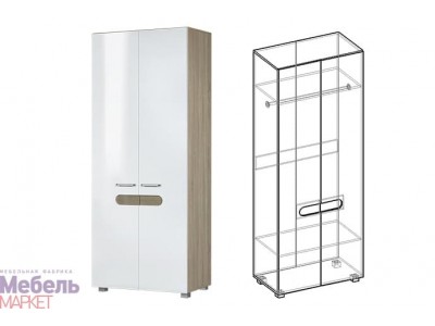 Прихожая Эллина - Шкаф 2х створчатый Прихожая Эллина - Шкаф 2х створчатый