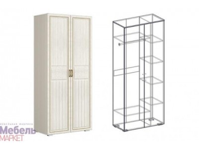 Коллекция Виктория (прихожая) Шкаф 2х створчатый комбинированный НОВЫЙ (440) Коллекция Виктория (прихожая) Шкаф 2х створчатый комбинированный НОВЫЙ (440)