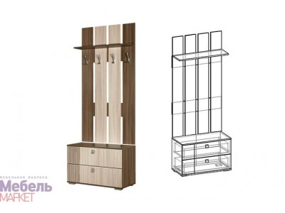 Прихожая Богемия вешалка большая Прихожая Богемия вешалка большая