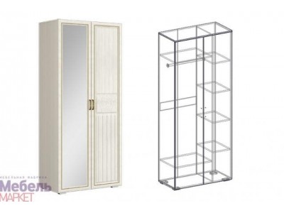 Коллекция Виктория (прихожая) Шкаф 2х створчатый комбинированный правый НОВЫЙ (440) Коллекция Виктория (прихожая) Шкаф 2х створчатый комбинированный правый НОВЫЙ (440)