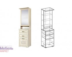 Коллекция Виктория (прихожая) Тумба с зеркалом