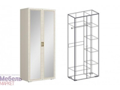 Коллекция Виктория (прихожая) Шкаф 2х створчатый комбинированный с зеркалом НОВЫЙ (440) Коллекция Виктория (прихожая) Шкаф 2х створчатый комбинированный с зеркалом НОВЫЙ (440)
