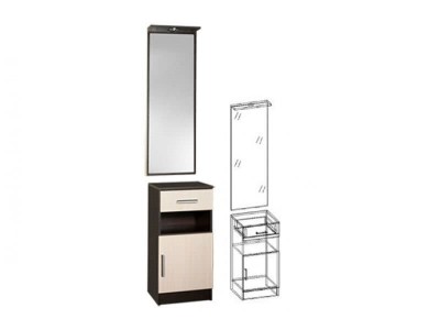 Прихожая Машенька - Зеркало с тумбой Прихожая Машенька - Зеркало с тумбой