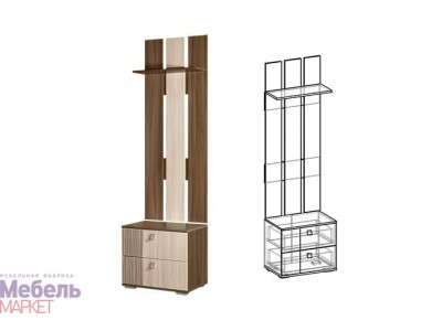 Прихожая Богемия вешалка малая Прихожая Богемия вешалка малая