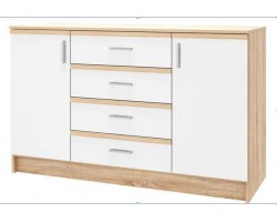 Комод К1400 Сакура белый глянец