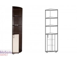 Прихожая Токио - Стеллаж угловой правый