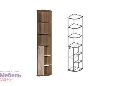 Прихожая Богемия стеллаж правый Прихожая Богемия стеллаж правый