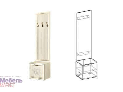 Прихожая Виктория вешалка малая Прихожая Виктория вешалка малая