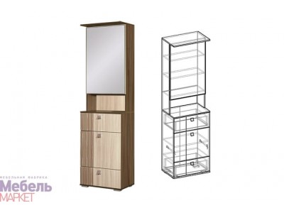 Прихожая Богемия тумба с зеркалом Прихожая Богемия тумба с зеркалом