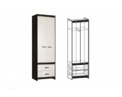 Прихожая Логика шкаф 2-х створчатый с ящиками