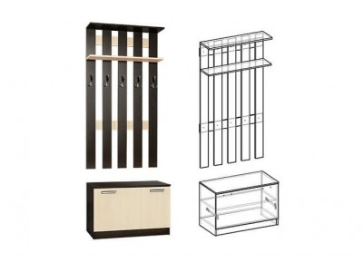 Прихожая Ната-Лина - Вешалка Прихожая Ната-Лина - Вешалка