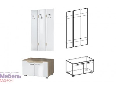 Прихожая Эллина - Вешалка Прихожая Эллина - Вешалка