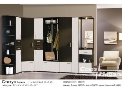 Прихожая модульная Статус компоновка 2