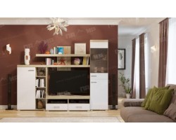 Гостиная Мистраль белый глянец