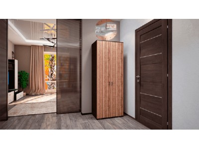 Шкаф двухстворчатый Ника 2 дуб сакраменто