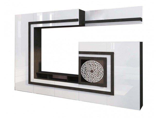 Гостиная Крит МДФ Белый глянец