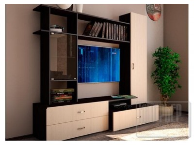 Стенка Ника 2 беленый дуб