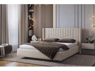 Кровать с подъемным механизмом Диор 160х200 см кашемир суфле (велюр)