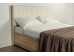 Кровать с подъемным механизмом Юлия 140х200 см (дуб сонома/белый (плюш))