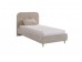 Кровать с основанием Лео 90х200 см латте (велюр)/капучино (велюр)