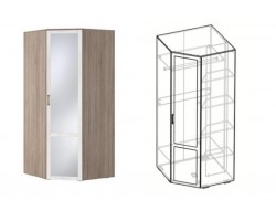 Афина Шкаф угловой ЗЕРКАЛЬНЫЙ ПРАВЫЙ (540)