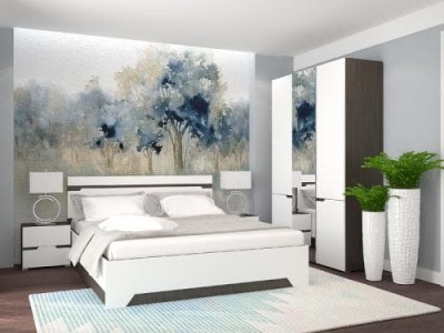 Спальня Анталия Венге- Белый Софт