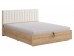 Кровать с подъемным механизмом Юлия 160х200 см (дуб сонома/белый (плюш))