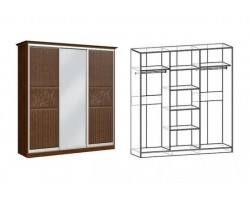 Коллекция Виктория (спальня) Шкаф-купе 3х створчатый