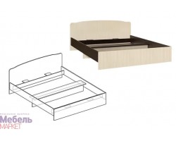 Спальня Светлана Кровать с фигурной спинкой 1,6