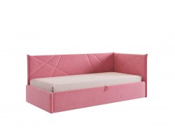 Тахта Квест с подъемным механизмом (велюр барби)