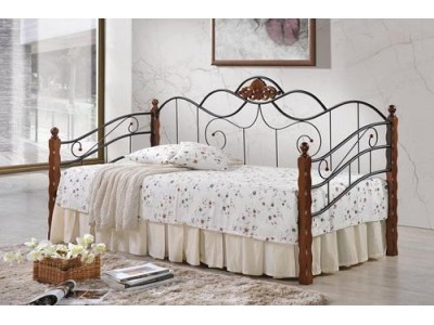 Кровать кушетка AT 881 90Х200 тёмная вишня