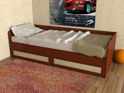 Кровать для детской с ящиками