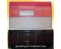 Набор мебели для кухни МДФ страйп 1.8