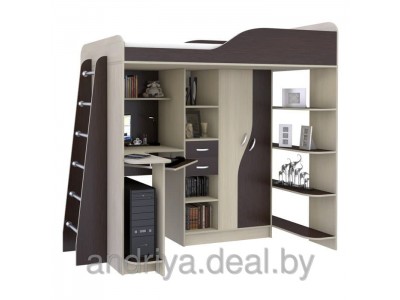 Комплект детской мебели "Малыш-2 (лестница с трубами)