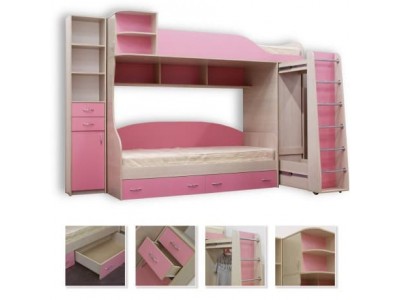 Кровать двухъярусная №2 (без стеллажа 2.1)