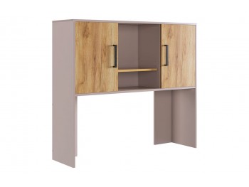 Надстройка стола компьютерного 1200 Лайт-2 кашемир/дуб крафт золотой