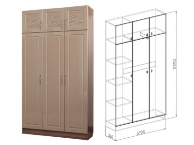 Шкаф трехдверный Вега глянец Шкаф трехдверный Вега глянец