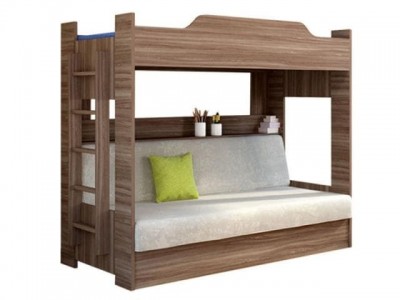 Кровать двухъярусная с диван-кроватью Боровичи