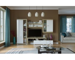 Модульная система для гостиной Соната Композиция 3 белый глянец