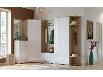 Прихожая модульная Италия глянец композиция 3