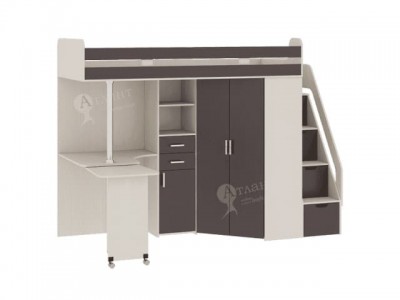 Кровать чердак Карамель 77-03