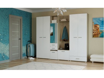 Прихожая модульная Италия глянец композиция 2