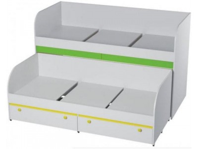 Кровать двухъярусная с ящикам Мамба КР-06 + КР-01 Кровать двухъярусная с ящикам Мамба КР-06 + КР-01